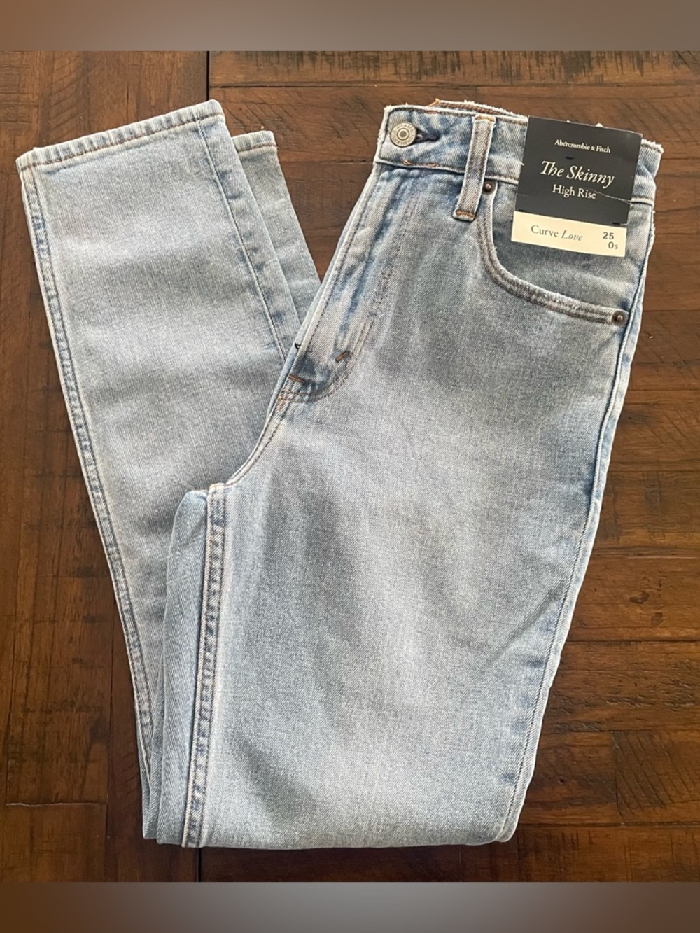 Abercrombie & Fitch Women’s Jeans Curve Love Skinny High Rise Size 25 Short